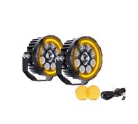 LED Feux anti-brouillard Feu Travail LED 5" Feux Croisement Route DRL Antibrouillard Lampe Conduite Stroboscopique Pour BMW Moto SUV ATV UTV Camion Voiture 10-80V(High Low no Bracket)