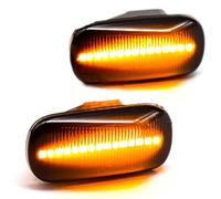 LED Feux de Position latéraux dynamiques Clignotants Lampe Clignotante Compatible for Honda Accord 1997-2013 Civic 2001-2015 City 2003-2008 CR-V 1995-2016 Fit Jazz Lentille fumée Pack pour 2