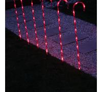 LED Fiche de jardin canne à sucre, 6 pièces, 100cm, transformateur IP44, extérieur 35395