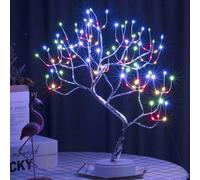 LED Fil de cuivre Lampe Arbre Coloré Artificiel Bonsai Arbre Veilleuse Lampes à piles Intérieur Déco