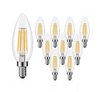 LED Filament Ampoule 2700K / C35 / 3.5W Bougie lampe LED rétro Filament Ampoules E14 / 220 V Dimmable Éclairage décoratif pour la maison,6pcs