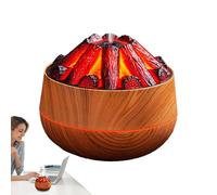 Led Flame Light, Humidificateur avec | Quiet Flame Lights Humidificateur Chargement USB - Diffuseur de bougies d'incendie multifonctionnel décoratif Humidificateur avec deux modes de pulvérisation