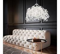 LED Fleurs Plafonnier Suspendu Lampe Lumière Feuilles Éclairage Sommeil Chambre