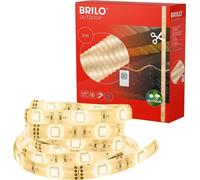 BRILONER VARMA Bande LED, 5m, IP44 protection contre les éclaboussures, télécommande, dimmable, blanc, 500 cm