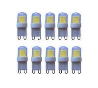 LED G9 Bulb 20W Equivalent 3000/6000K AC 200V-240V 360 Degree Omni Beam Angle Non-dimmable Light Bulb G9 Base COB 1511 (Pack of 10) (Color : Warm White) (Cool Whtie)