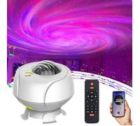 LED Galaxie Projecteur Ciel Étoilé - Grand Projection avec Nébuleuse 4 Couleurs, Bluetooth Télécommand pour Chambre et Fêtes