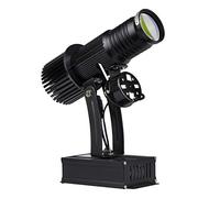 LED GOBO LOGO Projecteur 25W Lumière de projecteur pour la promotion publicitaire, la décoration, le centre commercial, etc., intérieur,Noir,Remotecontrol