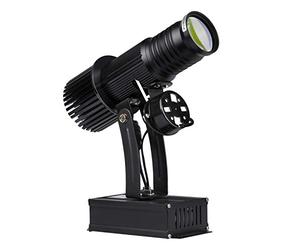 LED GOBO LOGO Projecteur 25W Lumière de projecteur pour la promotion publicitaire, la décoration, le centre commercial, etc., intérieur,Noir,Remotecontrol