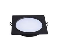 LED Grille Panel Ceiling Lights Unique Square Design Recessed Downlight Professional Aluminum Window Exhibition Gallery Hotel Embedded Integrated Spotlight Home,Black-White Light_18W