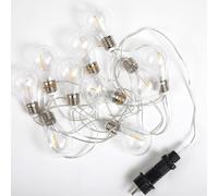 LED Guirlande Extérieur IP44 Transparent 4,5 M Long 2700 K Câble Fiche Lampe