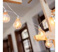 LED Guirlande Extérieur Solaire IP44 4,5 M Long 2700K Décoratif Lampe Jardin