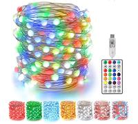 LED Guirlande Lumineuse RVB, Ruban LED RGB Multicolore, Led strip USB, Étanche IP65, Contrôle Télécommande, Décoration pour Chambre, Maison, Bar, Fête, Noël (5m)