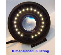 LED Halo Projection Route Croisement Phare 71/2 " Noir Corps en Métal Support