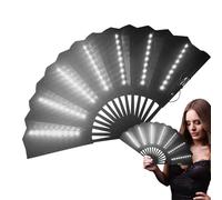 LED Handheld Fan - Festival Folding Fans For | Travel Multipurpose Handhheld Fans, Carnival Accessories, LED Handheld Fan For Belly Dancing, Performances