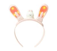 LED Headband, Bunny Headpiece, Costume Accessory, 8.66x7.48 Inches, Bright Light-Up Hair Decor for Kids, Girls, Festival Outfits, Party Favors, Dress-Up Events, Holiday Celebrations