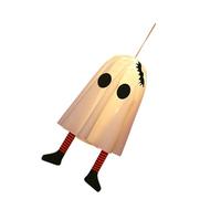 LED Illuminated Specter Decoration for Indoor Outdoor Use Soft Cloth Hanging Lamp for Holiday Party Supplies Glowing Specter Hanging Ornament