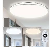 LED Journée Lumière Couvrir Lampe Variateur Télécommande Spot Lampe Rond Blanc