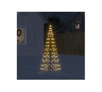 LED-kerstboom aan vlaggenmast 200 LED's warm wit 180 cm358108