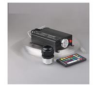 LED Kit de plafond étoile optique lumière 1 6W rgbw 16 Changement couleur 300pcs 0.75mm 2m End Glow Fibre Engine Éclairage intérieur de voiture