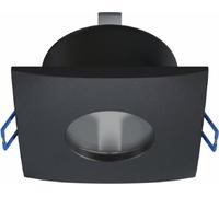 LED Labs XANA plafonnier pour cadre d'encastrement GU10 carré IP44 Ø 70 mm trou de perçage noir