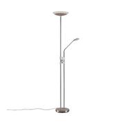 LED Lampadaire Jonne à intensité variable (Moderne) en Gris Métal e. a. pour Salon & Salle manger (à 2 lampes,), Sur Pied, Lampe a de Sol
