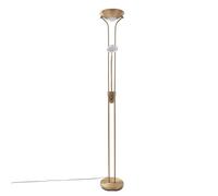 LED Lampadaire Josefin à intensité variable en Bronze Métal e. a. pour Salon & Salle manger (à 2 lampes,), lampe sur pied, de salon lampadaire éclairage indirect,