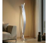 Lampadaire salon ampoules LED - Lucande - lampe sur pied - - argenté
