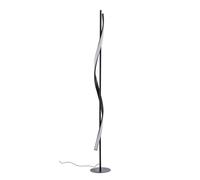 LED Lampadaire Munja à intensité variable (Moderne) en Noir Métal e. a. pour Salon & Salle manger (1 lampe,à), Sur Pied, Lampe a de Sol