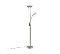 Lindby LED Lampadaire Yveta à intensité variable (Moderne) en Gris Métal e. a. pour Salon & Salle manger (à 2 lampes,), Sur Pied Lampe a de Sol