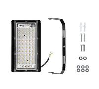 LED Lampara 100W Lumière D'inondation Éclairage Extérieur 50W Ampoule Haute Puissance Projecteur Étanche Lampadaire Applique Murale For L'extérieur Super Bright(Warm-White-50W-2PCS)