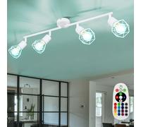 LED Lampe De Plafond Projecteur Pivotant RGB Changement Cage Spot Lampe Dimmable