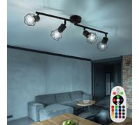 LED Lampe De Plafond RGB Changement Couleur Télécommande Rétro Cage Réglable