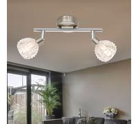 LED Lampe De Plafond Sommeil Chambre Verre Cristal Bâton Spot Lampe Réglable