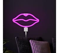 Lampe murale à LED décoration enseigne lumineuse au néon salon éclairage de fête lampe USB rose