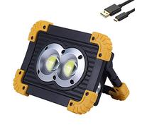 Led Lampe de travail Portable Projecteur de poche USB Rechargeable Led Cob Lumière d'inondation 20W 1200Lm Lampe de sécurité étanche extérieure Lampe de sécurité d'urgence