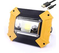 Led Lampe de travail Portable Projecteur de poche USB Rechargeable Led Cob Lumière d'inondation 20W 1200Lm Lampe de sécurité étanche extérieure Lampe de sécurité d'urgence