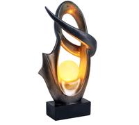 LED lampe d'extérieur décorative solaire effet feu jardin patio éclairage design argent clair