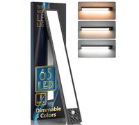 Led Lampe Dimmable de Placard 2500mAh,33.5 cm Sans Fil USB Rechargeable Reglette Led Cuisine,65 LED éclairage Spécial Lampe pour Cuisine Sous les Meubles, Armoires (3 Couleurs)