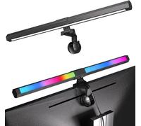 LED Lampe Ecran PC Lampe de Bureau USB d'ordinateur 40CM RGB Light Bar Monitor Computer, Lumière Réglable 15 Couleurs d' Eclairage