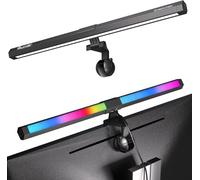 LED Lampe Ecran PC USB d'ordinateur 40CM RGB Light Bar Monitor Computer, Lumière Ambiante Réglable 15 Couleurs d' Eclairage