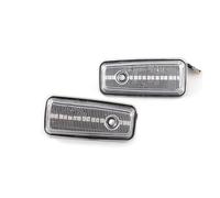 LED Lampe Latérale pour Classe G W460 W463 W461 G500 G550 G55 G63 G65 Feu Séquentiel Clignotant Feu De Position Latéral Clignotants Séquentiel Latéral Rétroviseur(Black)