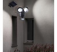 LED Lampe Murale Extérieur Zone Terrain Capteur Solaire Panneau Luminaire IP44