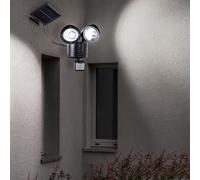 LED Lampe Murale Extérieur Zone Terrain Capteur Solaire Panneau Luminaire IP44