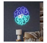 LED Lampe Néon Take It Easy pour les enseignes au néon pour lettres à luminosité réglable alimentées par pour USB pour néons adaptés(C,25cmx25cm)