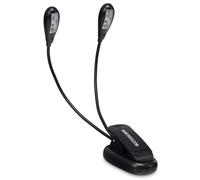 LED Lampe Pianio Pupitre Lecture 4 LEDs Clip Eclariage Voyager Illuminer 30cm