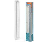 LEDVANCE ORBIS Tube LED-Spiegel-/Wandleuchte, weiß, Glas mit Blaseneffekt, 12W, 1200lm, dimmbar, 3000/4000K über Wandschalter einstellbar, 60cm Durchmesser, IP44 Schutz vor Fremdkörpern/Spritzwasser