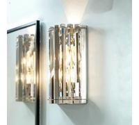 LED Lampe pour Salle de Bain Verre Cristal Clair Glanzvoll IP44 Design Moderne