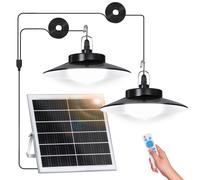 LED Lampe solaire à suspendre Lampes solaires pour extérieur intérieur Détecteur de mouvement LED Lampe solaire à suspendre Lampes solaires à suspendre pour pavillons Garage Entrepôts
