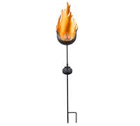 LED Lampe solaire d'extérieur Jardin Décoration Piquet de terre Verre Boule Lampe Flamme Globo 33472