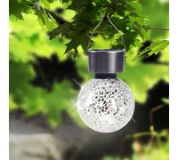 LED Lampe Solaire Mosaïque Design Extérieur Pendues de Jardin Éclairage Inox